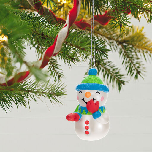 Pull My Finger Snowman Ornament With Sound, 