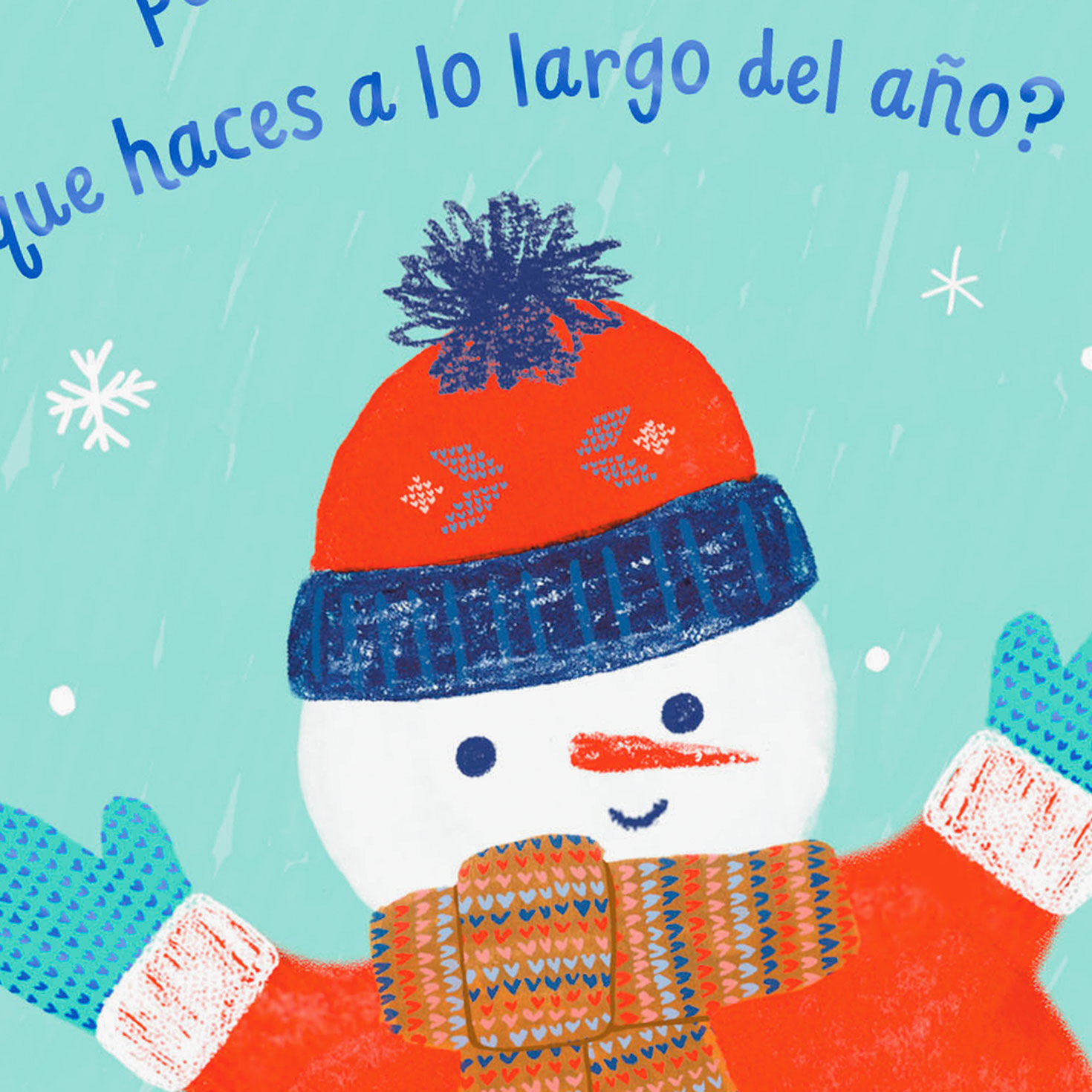 Snowman Money Holder Christmas Card in Spanish Card Front Detail image number 4