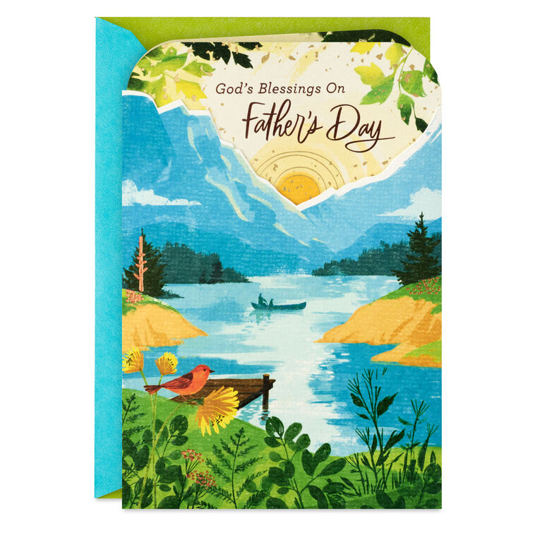 God's Blessings Religious Father's Day Card