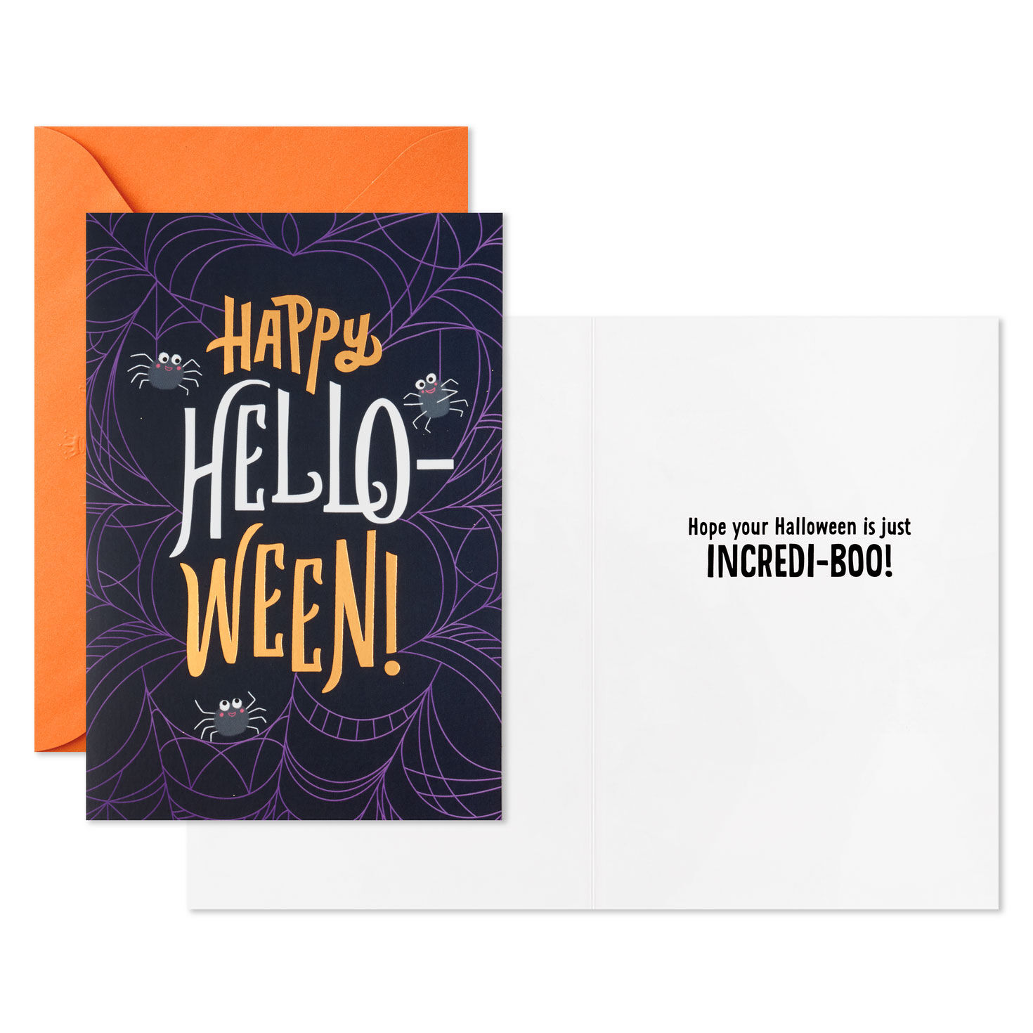 Hello-ween Spiders and Webs Halloween Cards, Pack of 6 for only USD 5.99 | Hallmark