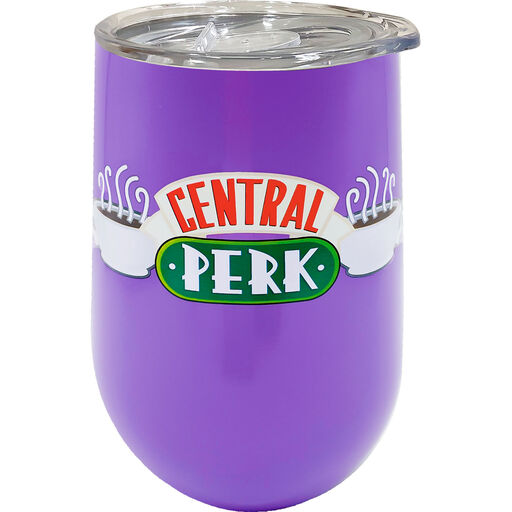 Spoontiques Friends Central Perk Stainless Steel Stemless Wine Glass, 16 oz., 
