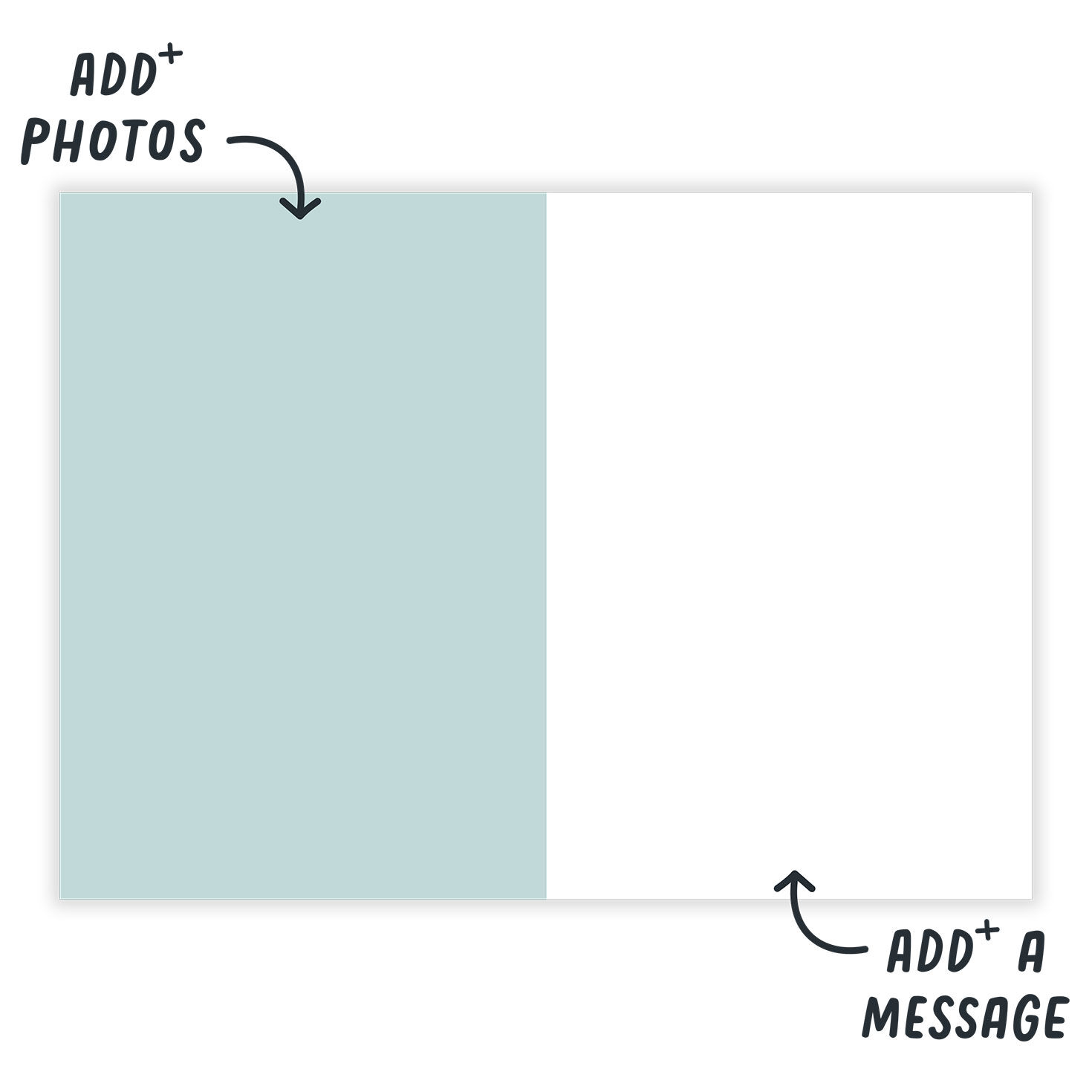 Mountain Scene Polaroid Photo Personalized Card  image number 3