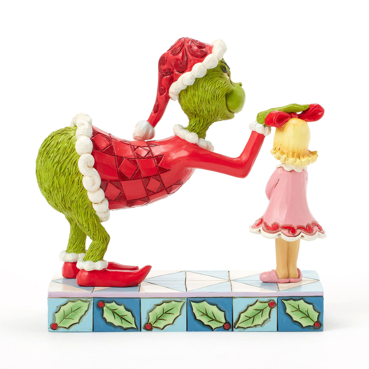 Jim Shore Grinch and Cindy Lou Who Figurine back image number 2