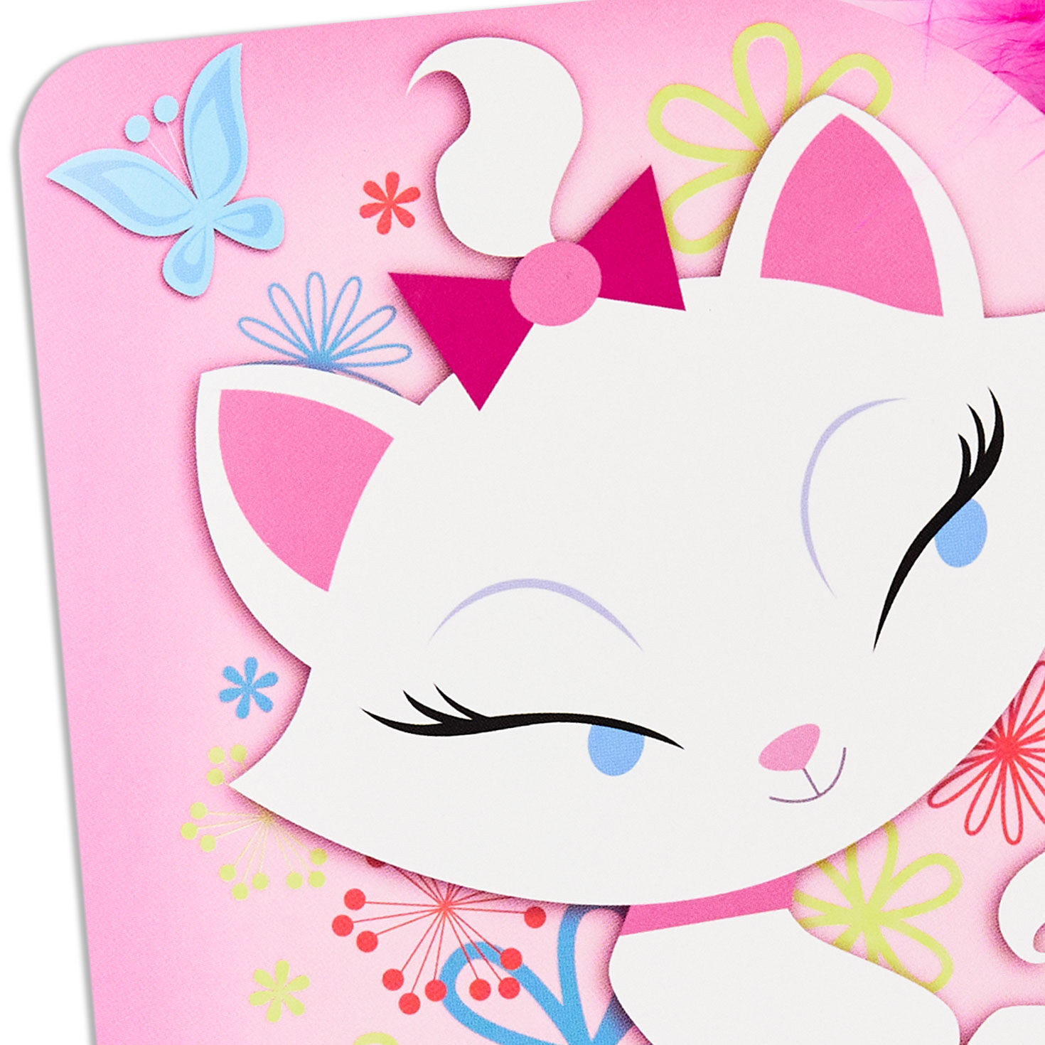 The Aristocats Marie Kids Birthday Card With Pen Card Cover Detail image number 4