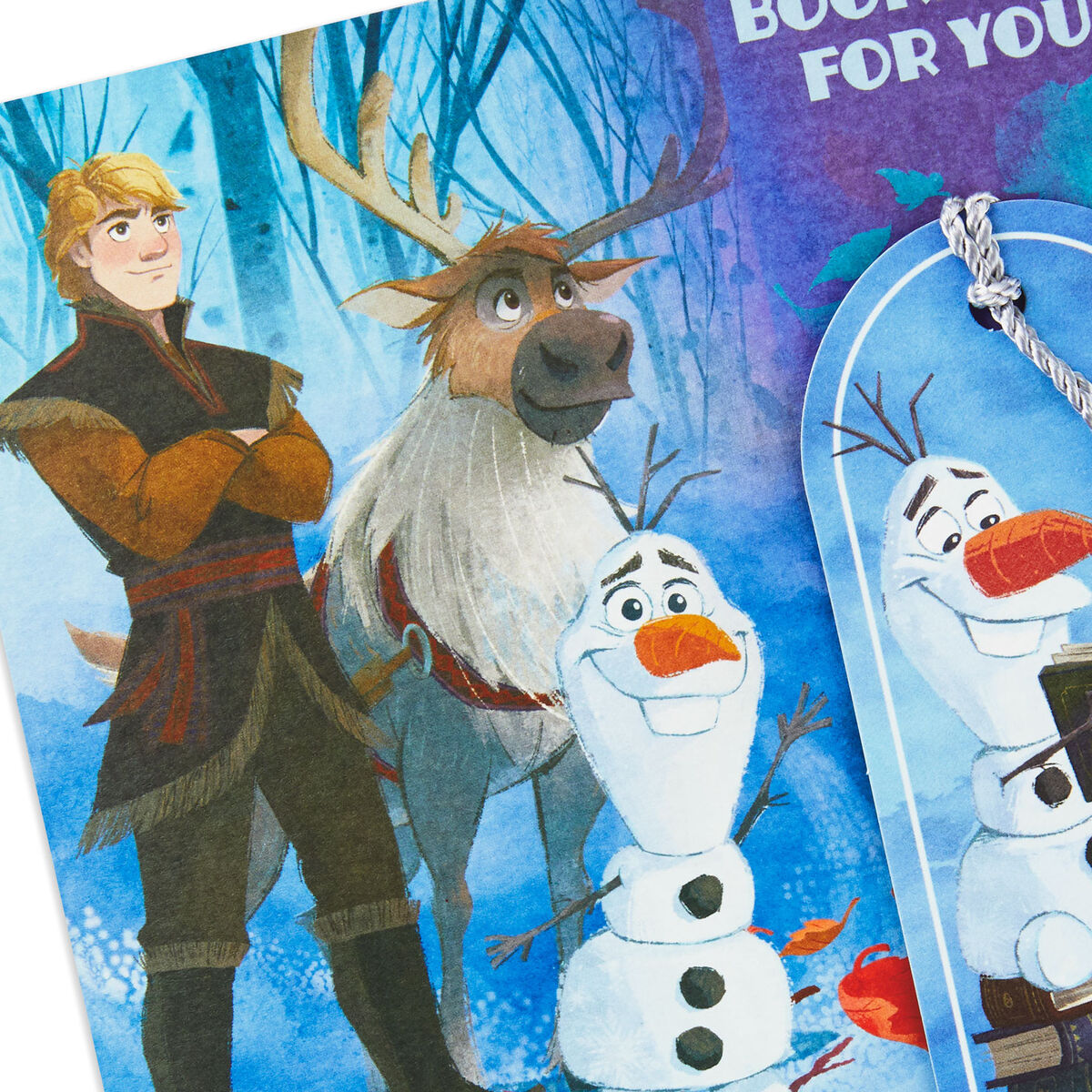 Disney Frozen 2 Birthday Card With Removable Olaf Bookmark - Greeting ...