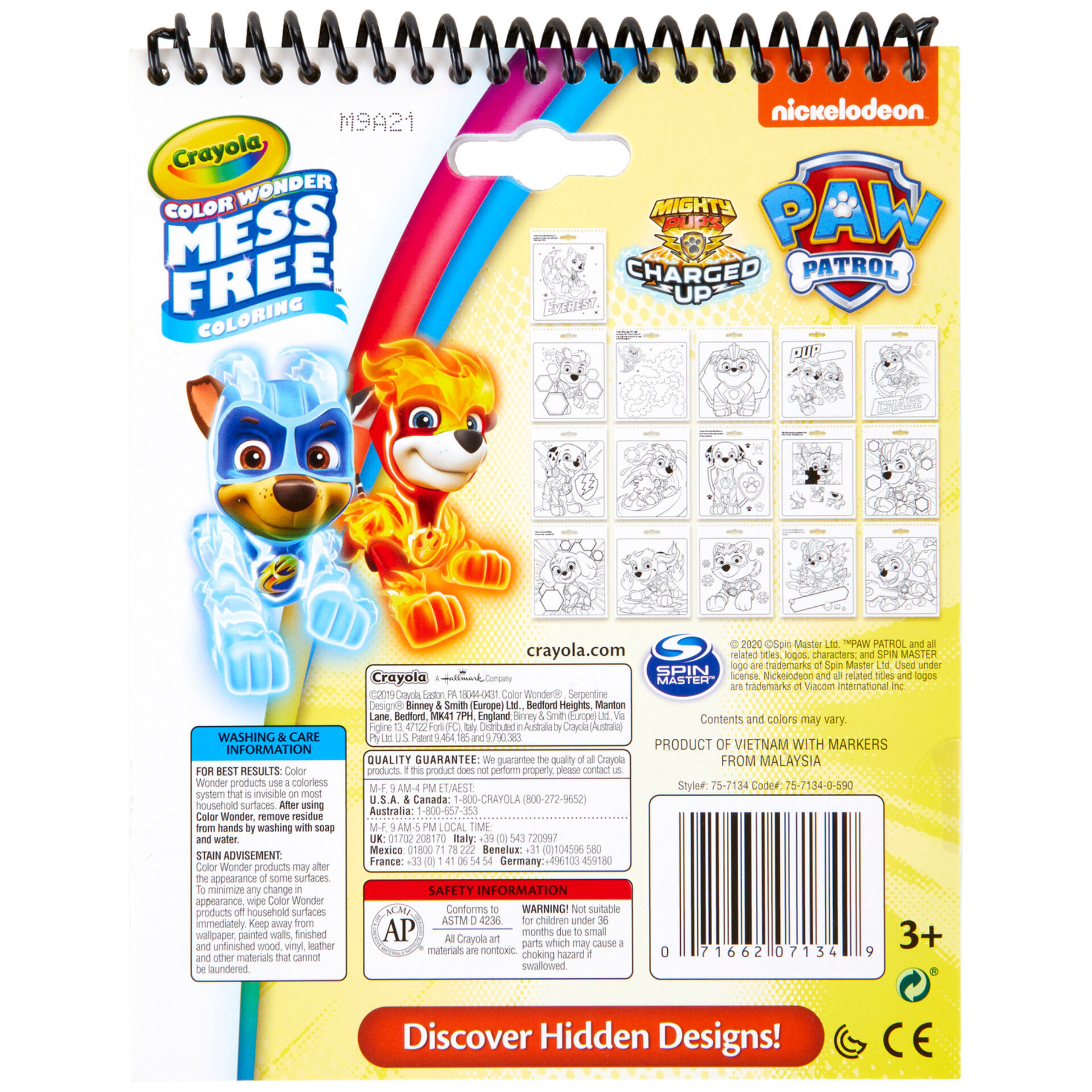 Crayola Color Wonder Paw Patrol Activity Coloring Pad - Arts & Crafts ...