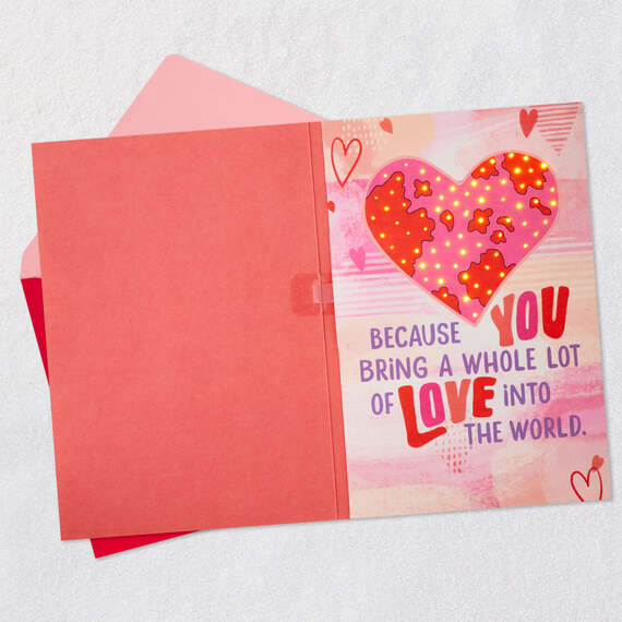 You Bring Love Into the World Musical Valentine's Day Card With Light, , large image number 3