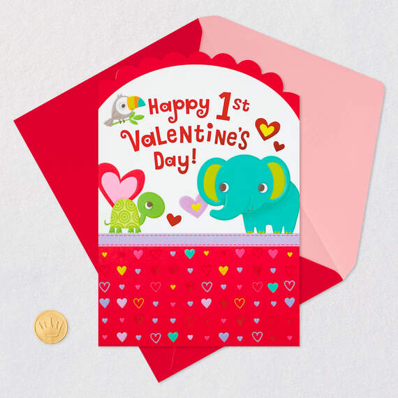 Baby Animals First Valentine's Day Card, , large image number 6