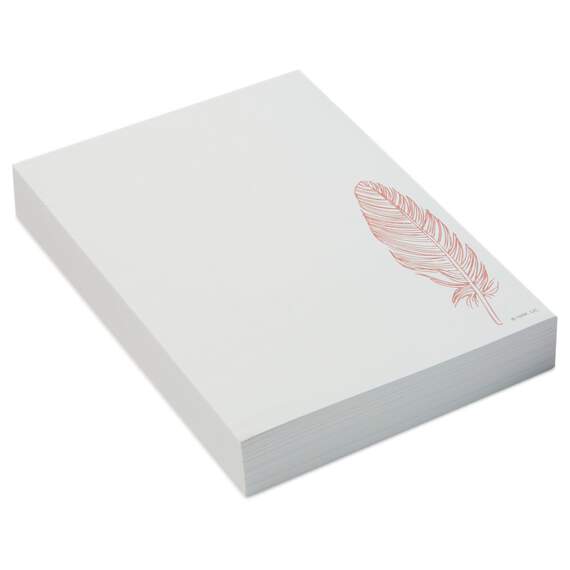 Natural & Authentic Feather Memo Sheets, , large image number 1