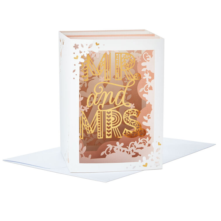 All You've Dreamed Of Mr. and Mrs. 3D Pop-Up Wedding Card