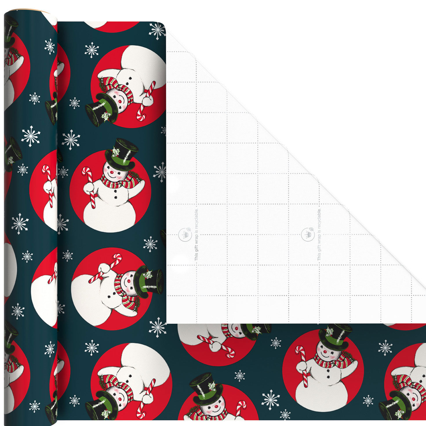 Dancing Santa 3-Pack Mini Xmas Gift Wrap Rolls Wrap Square image number 6