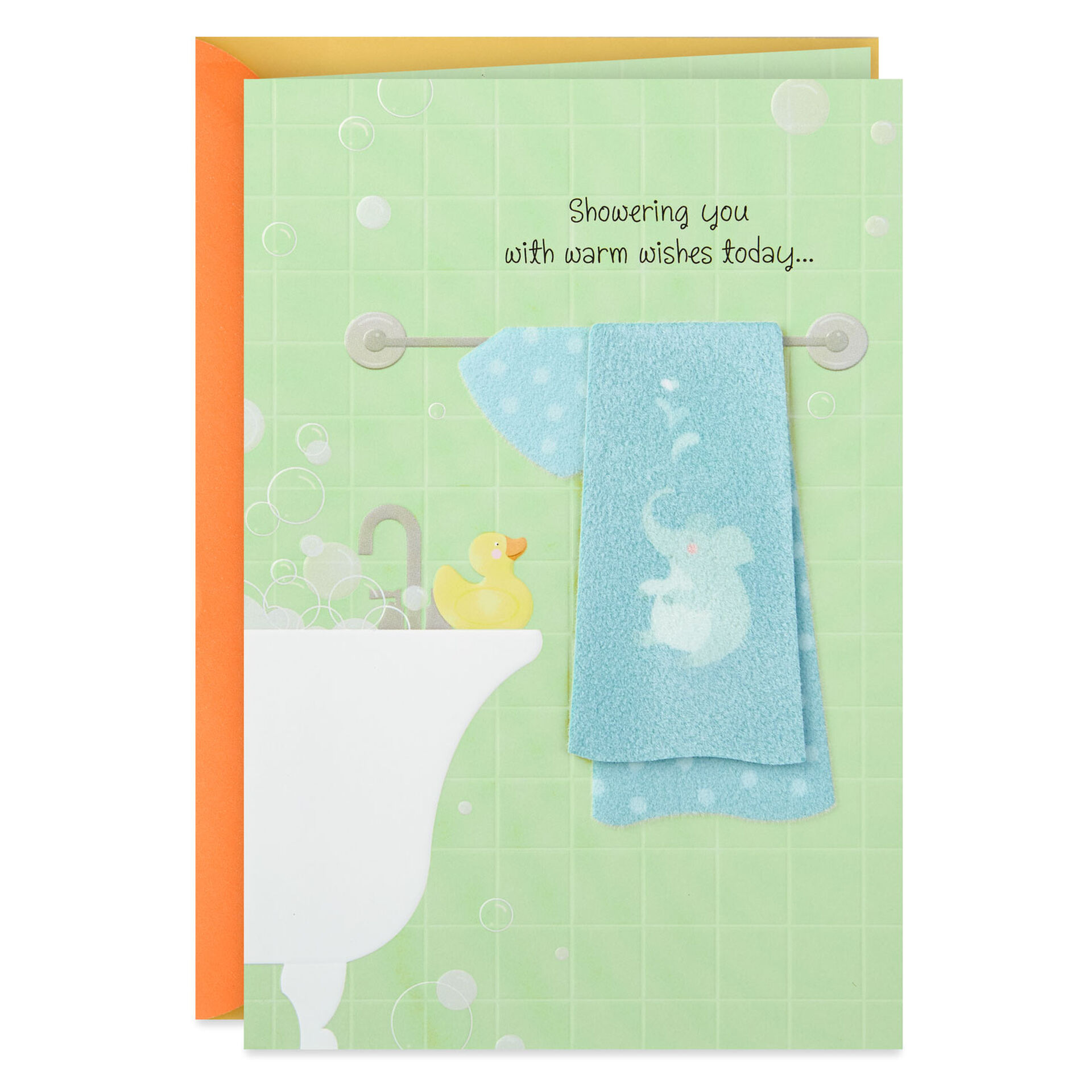 Showering You With Warm Wishes Baby Shower Card Greeting Cards Hallmark