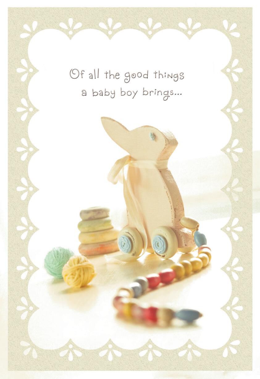 Love Is the Sweetest New Baby Boy Card