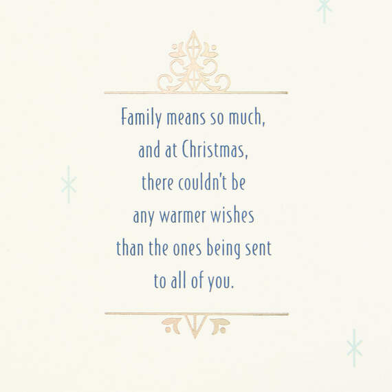 Joy, Hope, Love Christmas Card for Nephew and Family, , large image number 2