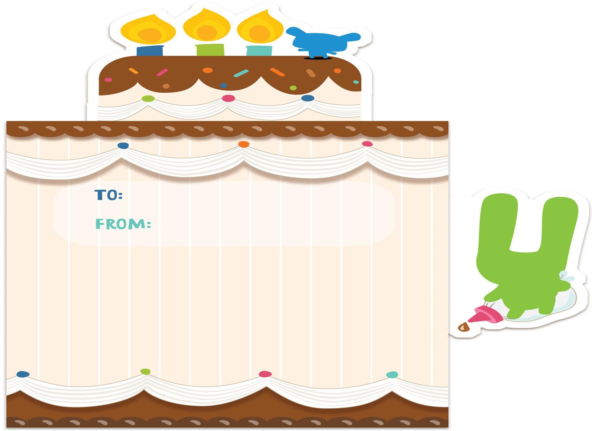 Pop-Up Birthday Cake Sound Card