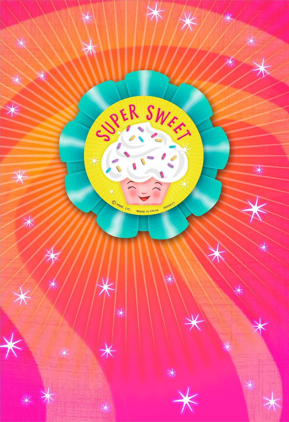 Super Sweet Cupcake Birthday Card With Pin-On Button