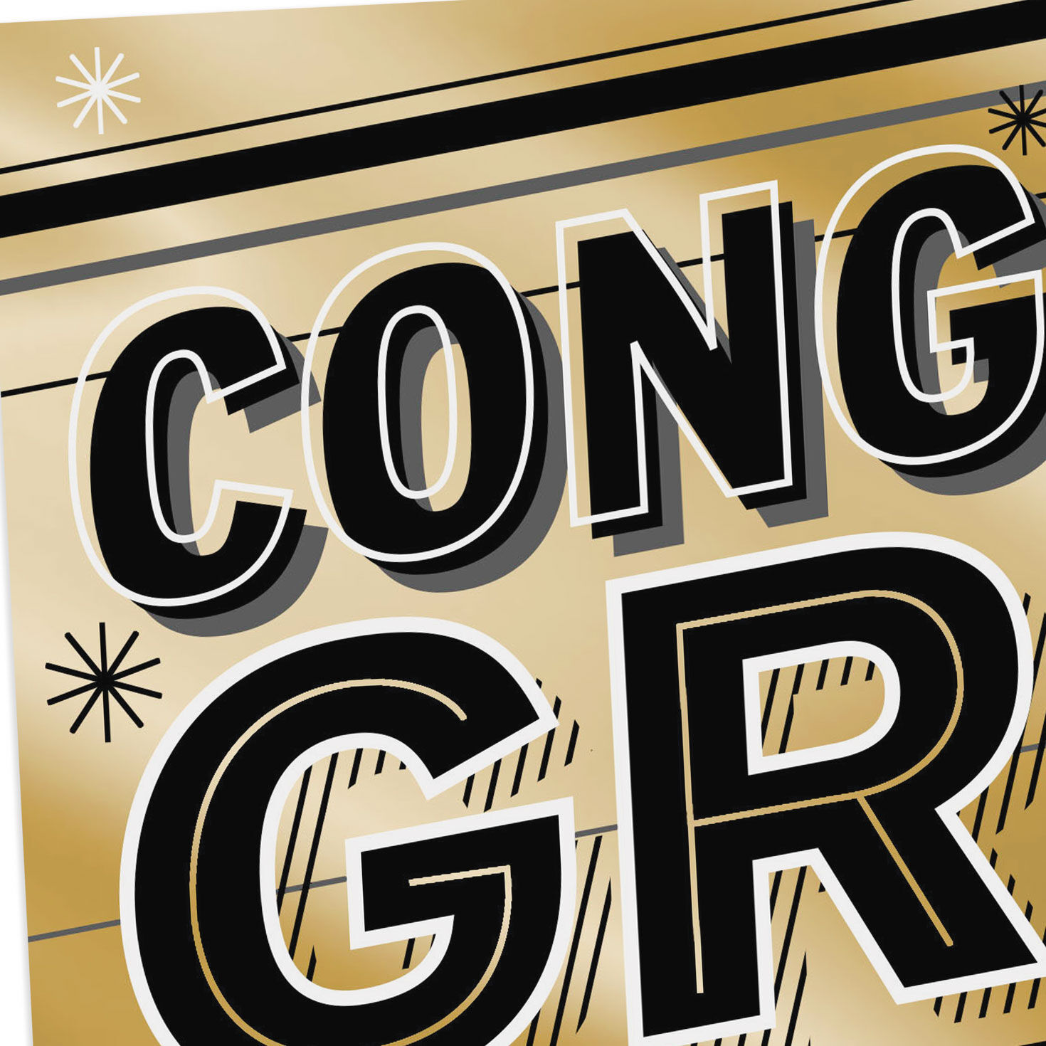 Gold Foil Congrats Money Holder Graduation Cards, Pack of 6, , large image number 4