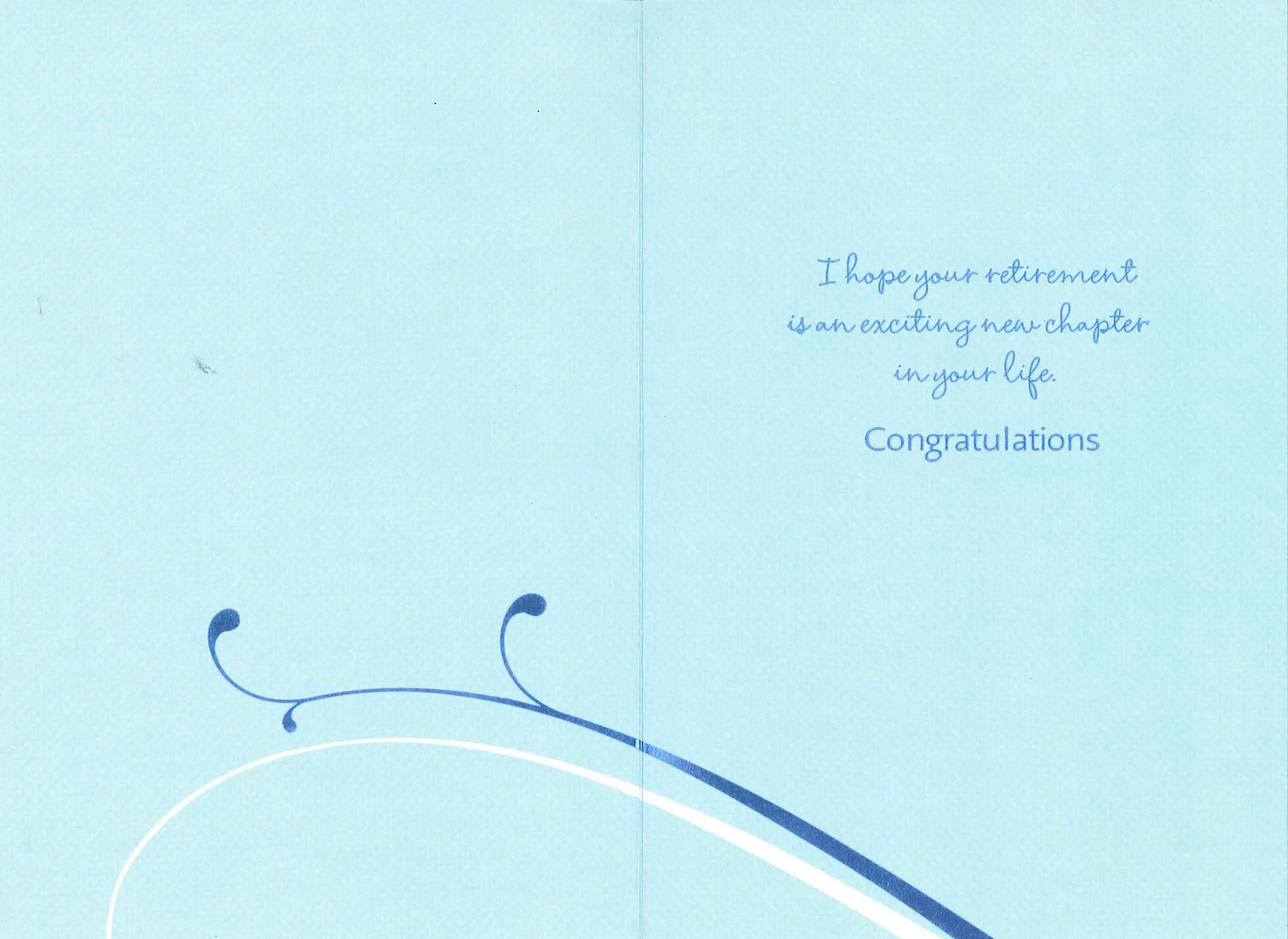 Exciting New Chapter Retirement Card