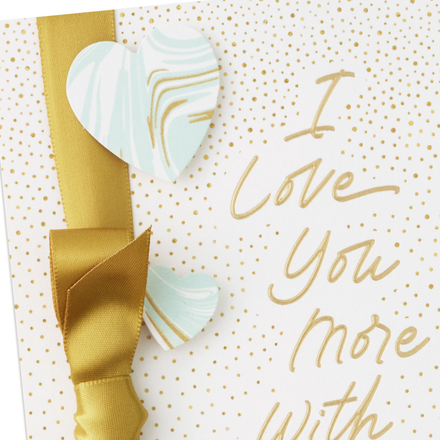 I Love You More Romantic Anniversary Card Card Front Detail image number 6
