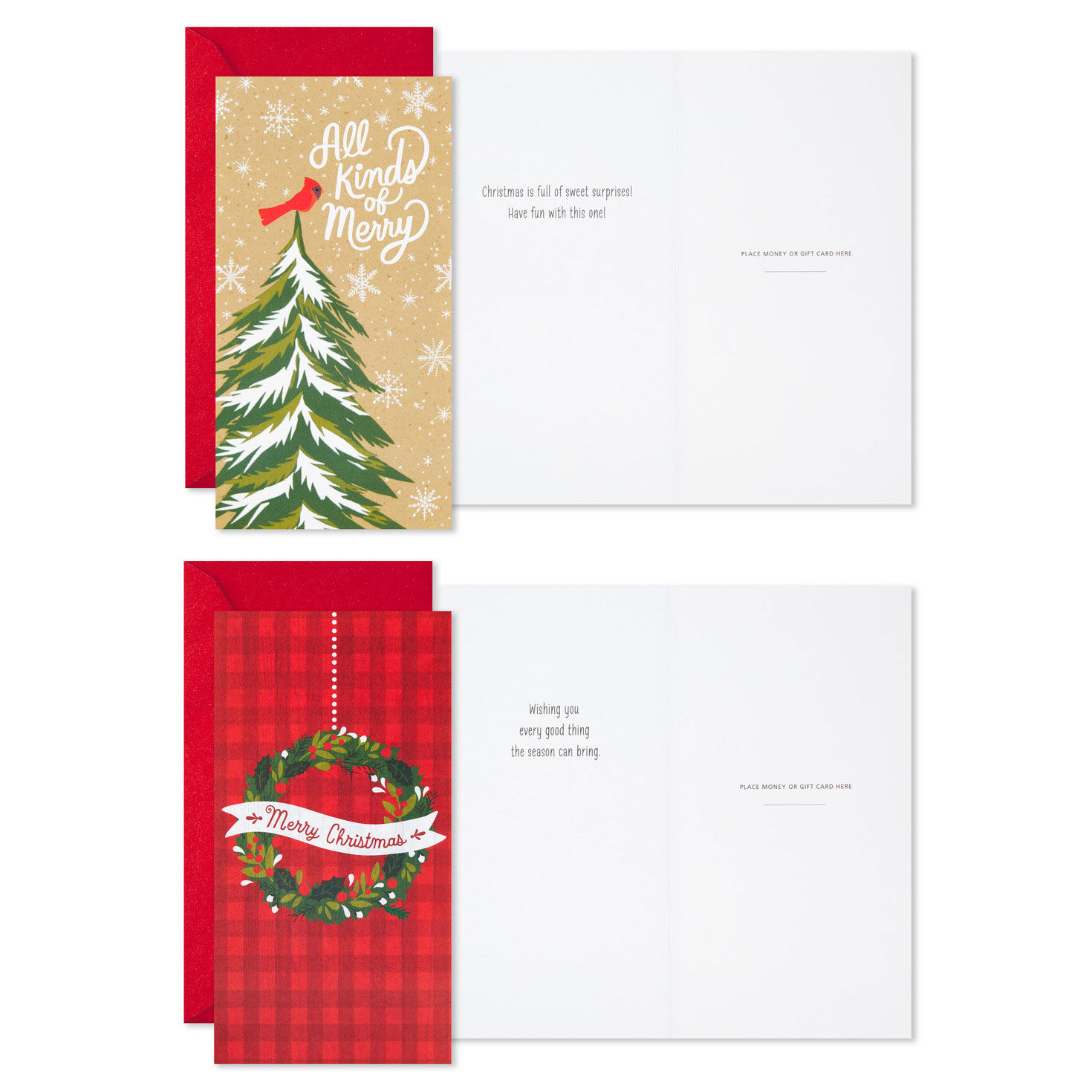 Rustic Charm Christmas Card Bulk Assortment Card Front with Sentiment image number 4