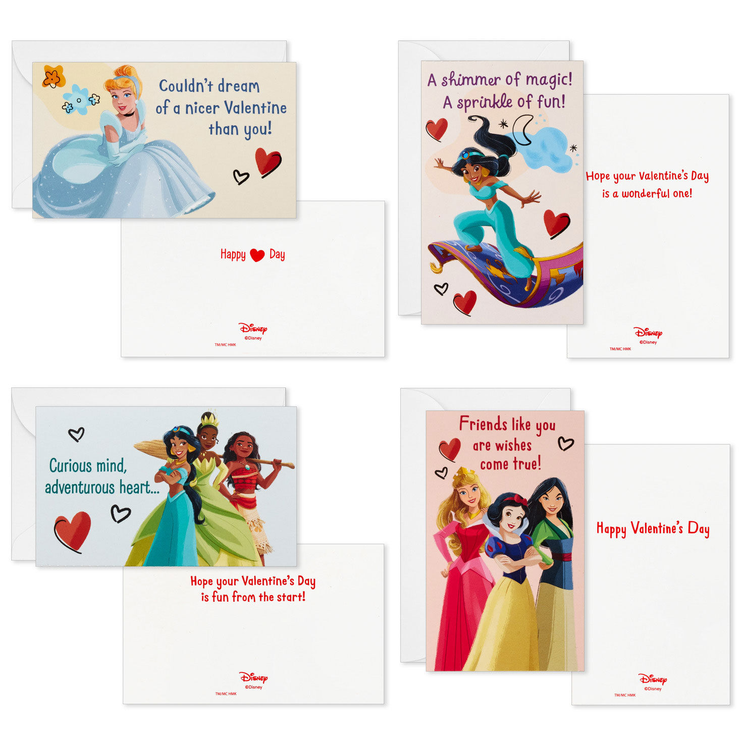 Free Printable Disney Princess Valentine Cards