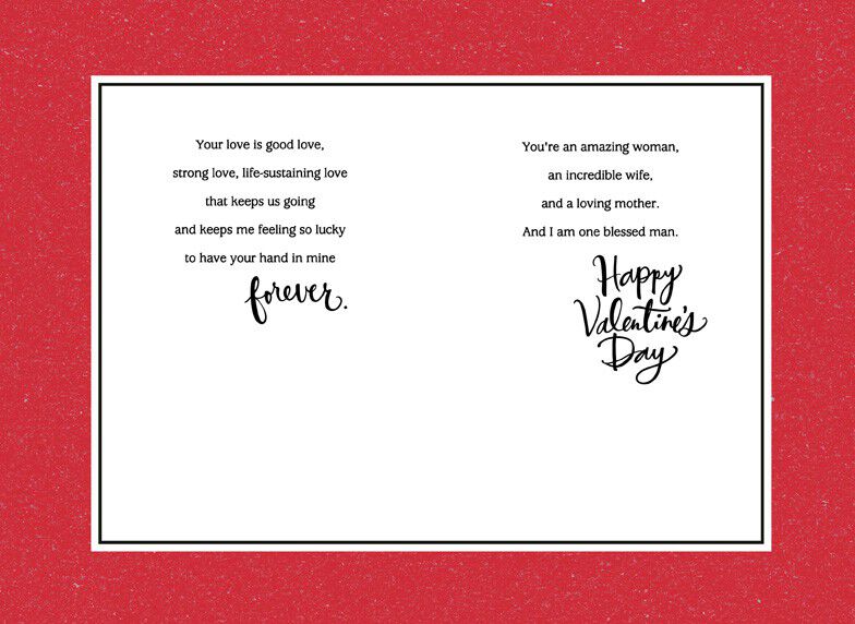 Blessed by Your Love Valentine’s Day Card