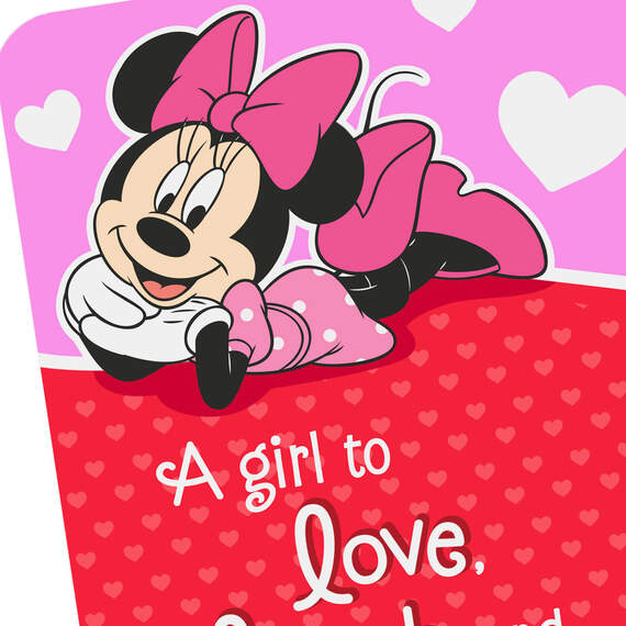 Disney Minnie Mouse Valentine's Day Card for Granddaughter, , large image number 4