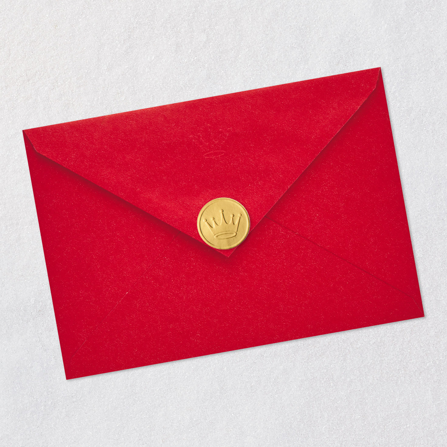 Jewel-Accented Greenery Christmas Card for Wife Envelope Back with Seal image number 8