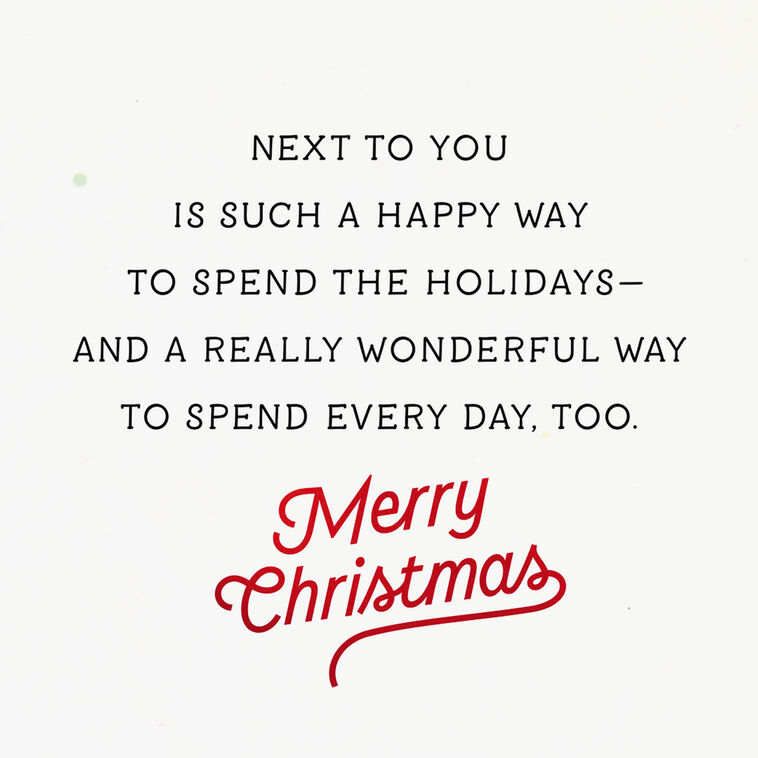 Cute Dogs Under Mistletoe Romantic Christmas Card Sentiment image number 2