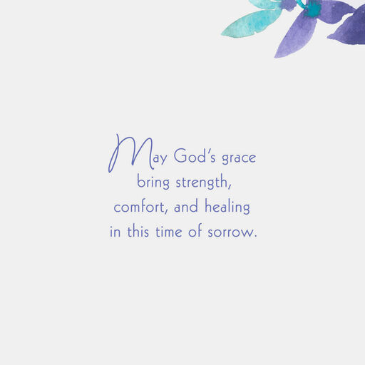 Strength, Comfort and Healing Religious Sympathy Card, 