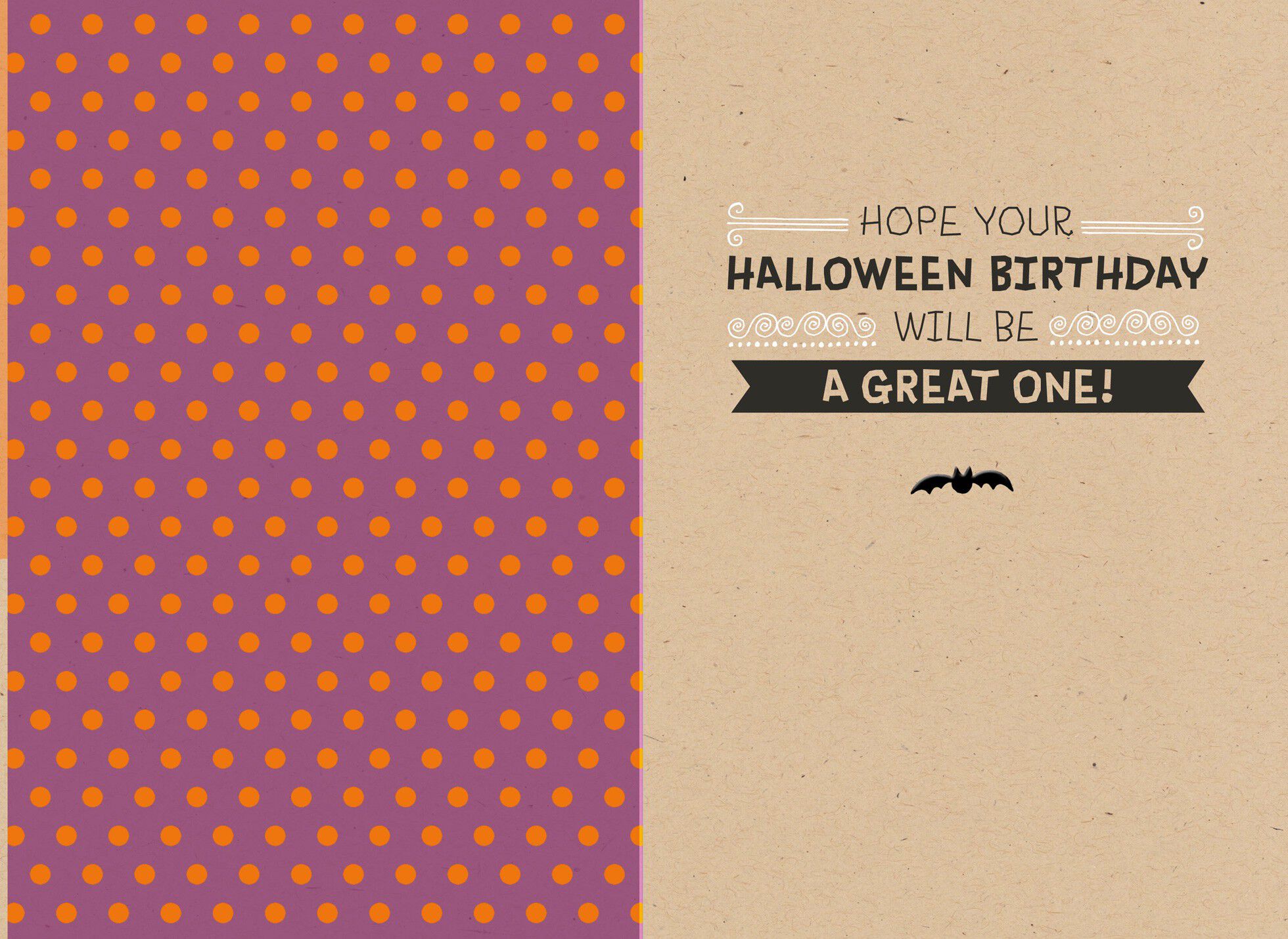 Halloween Birthday Cupcake Halloween Card