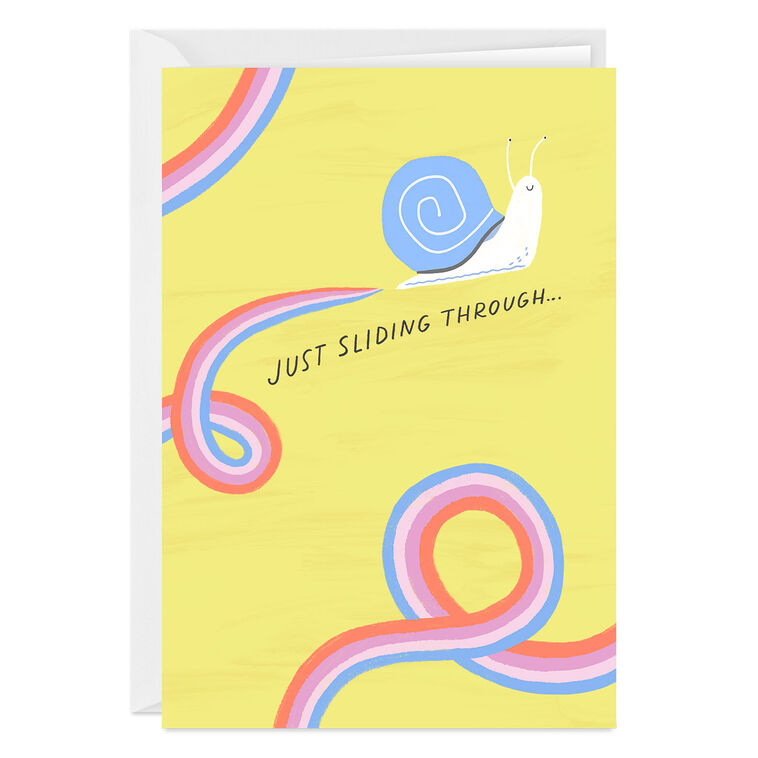 Glad You're You Cute Snail Custom Card
