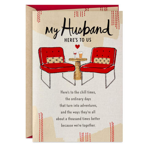 Here's to Us Valentine's Day Card for Husband, , large image number 1