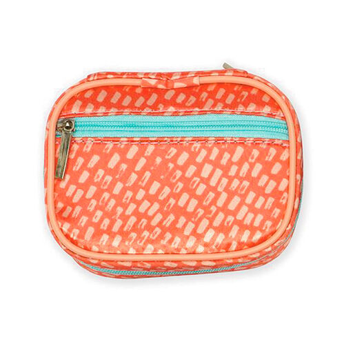 Wellness Keeper Travel Zip Pill Case in Coral Run, 