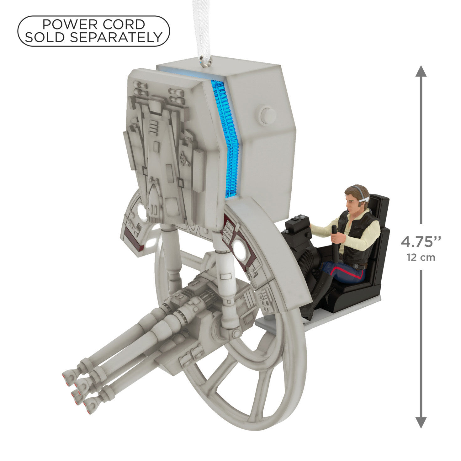 Star Wars Han Solo in Spaceship Seat Ornament measurement image number 3