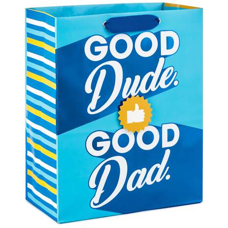 13" Good Dude Good Dad Gift Bag, , large