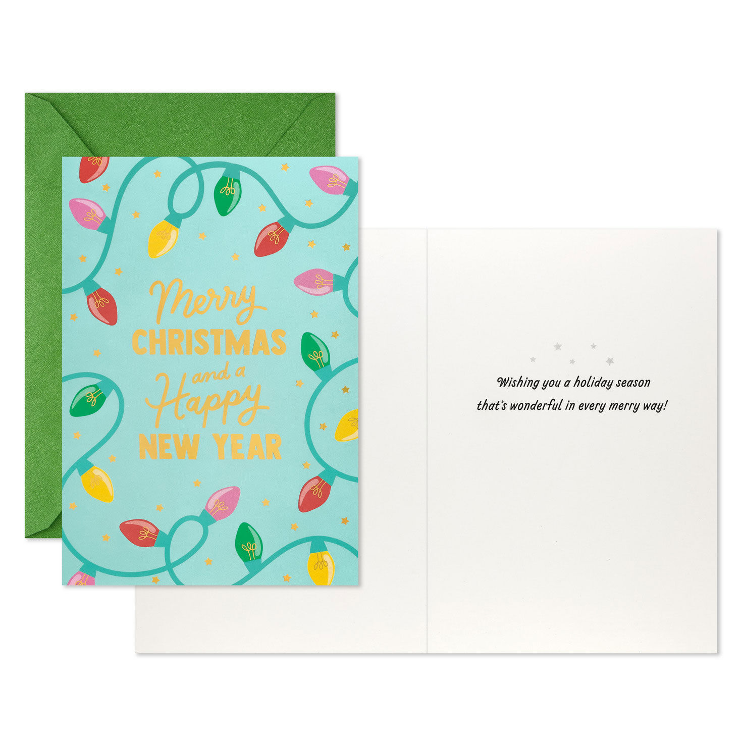 String Lights Boxed Christmas Cards Card Front with Sentiment image number 3