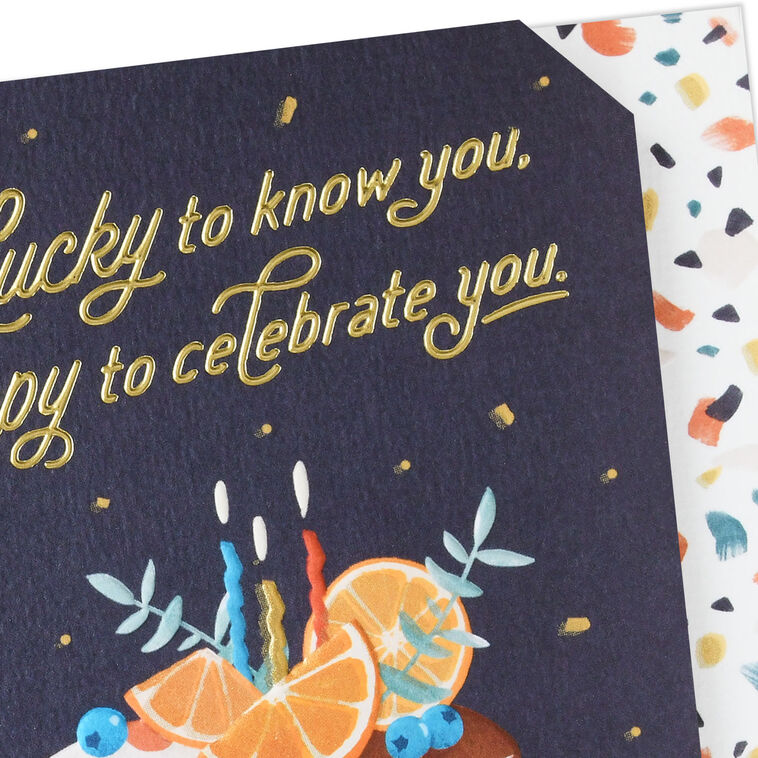 Lucky to Know You Birthday Card, , large image number 4