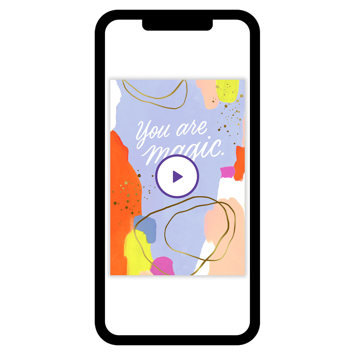 You are Magic Abstract Art eCard