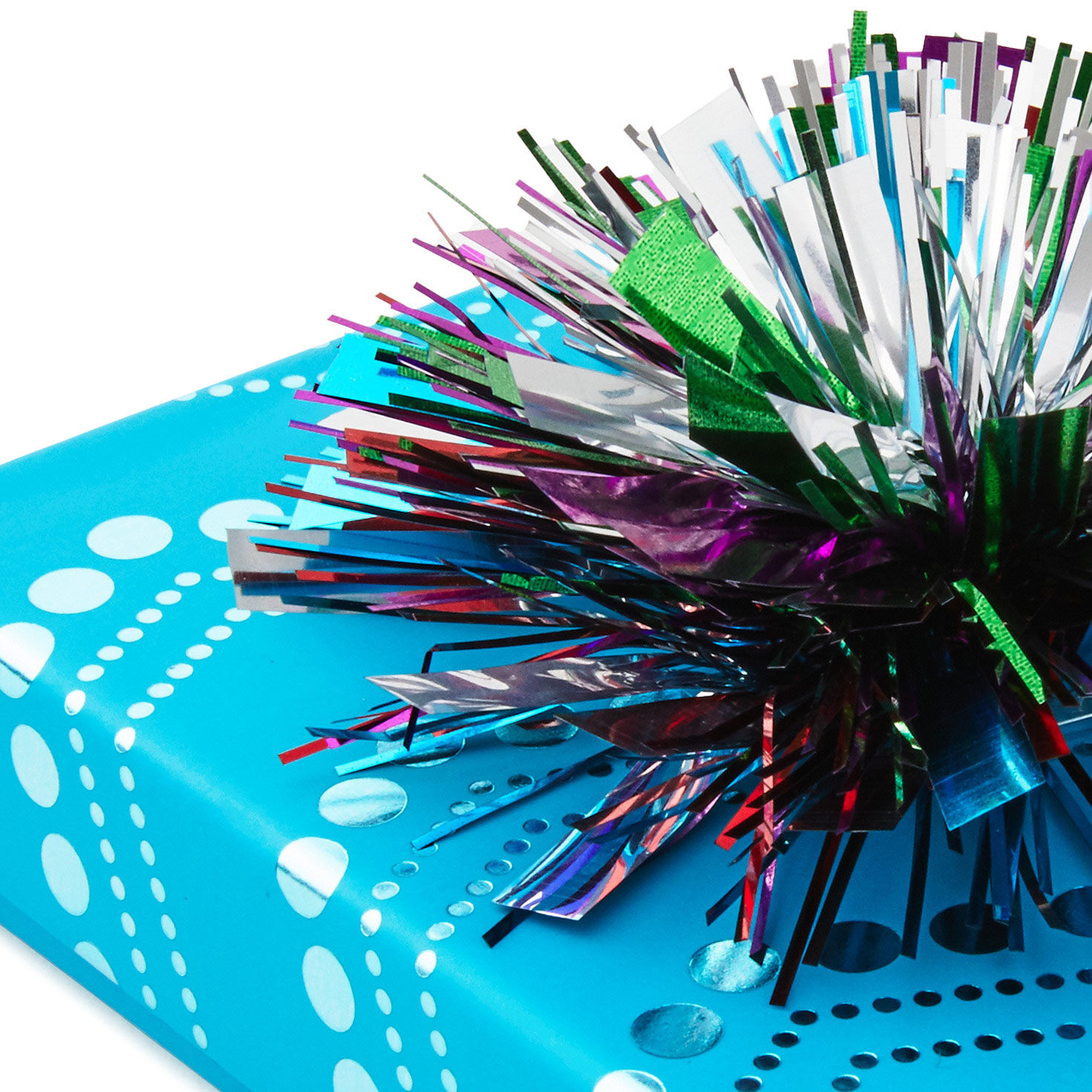 4.5" Turquoise Chevrons Gift Card Holder Box With Bow, , large image number 3