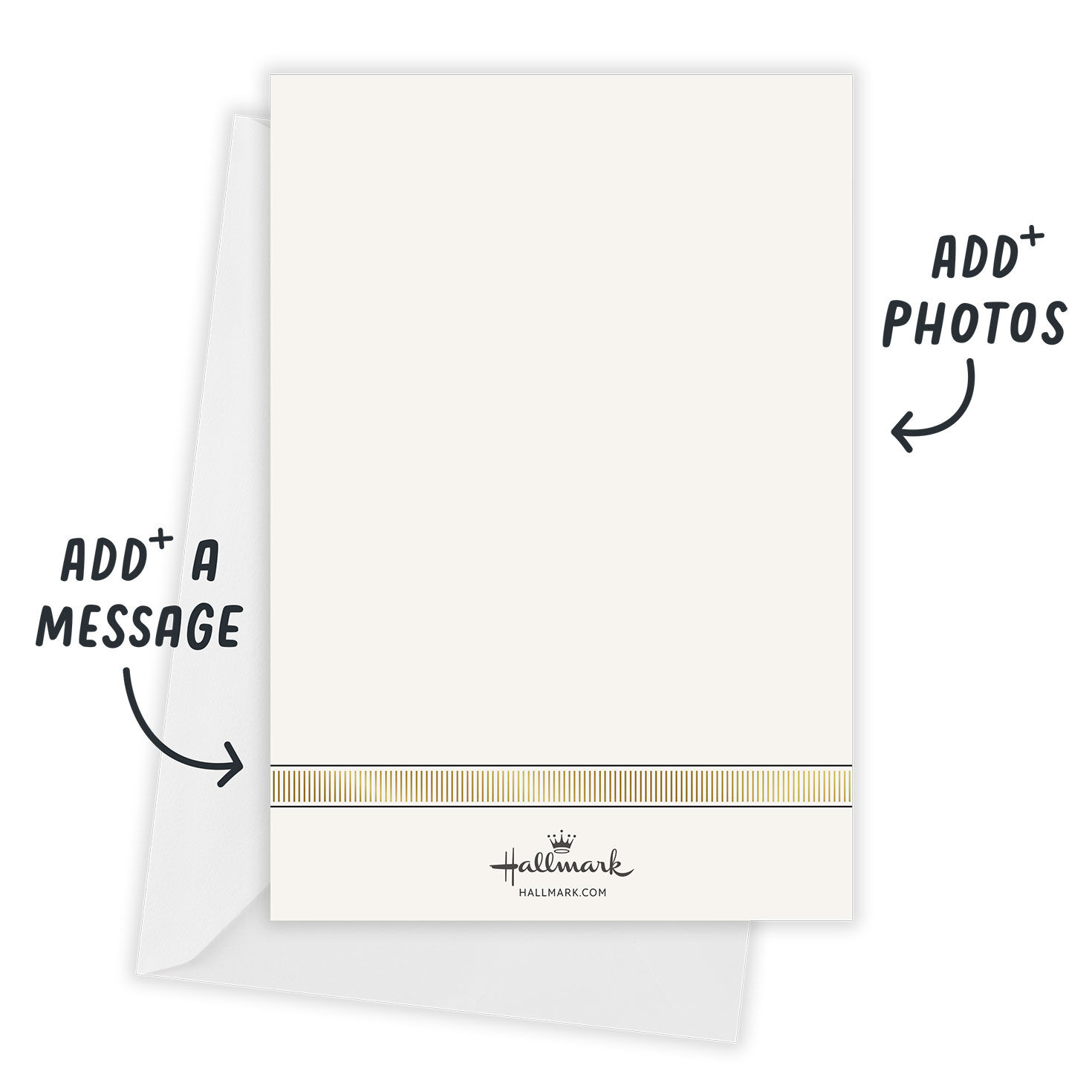 Gold 2026 Numbers Personalized Grad Announcement Card back indicating personalization image number 3