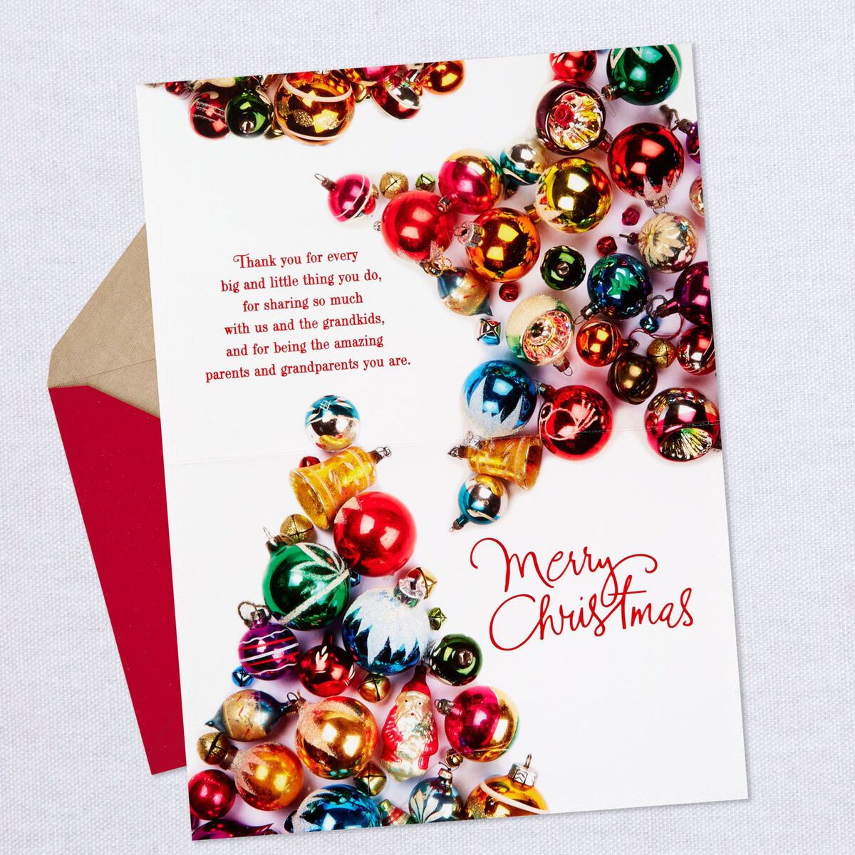 Amazing Parents and Grandparents Christmas Card for Mom and Dad - Greeting Cards - Hallmark