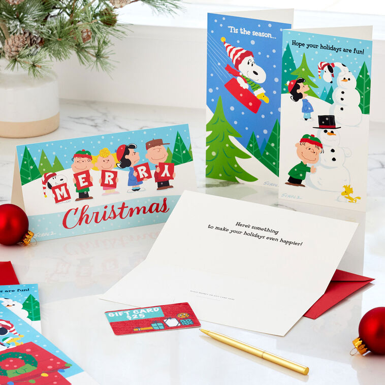 peanuts-gang-assorted-money-holder-boxed-christmas-cards-pack-of-36-boxed-cards-hallmark for Free Printable Christmas Money Holder Cards Peanuts® Gang Assorted Money Holder Boxed Christmas Cards, Pack of 36 - Boxed Cards | Hallmark for Free Printable Christmas Money Holder Cards