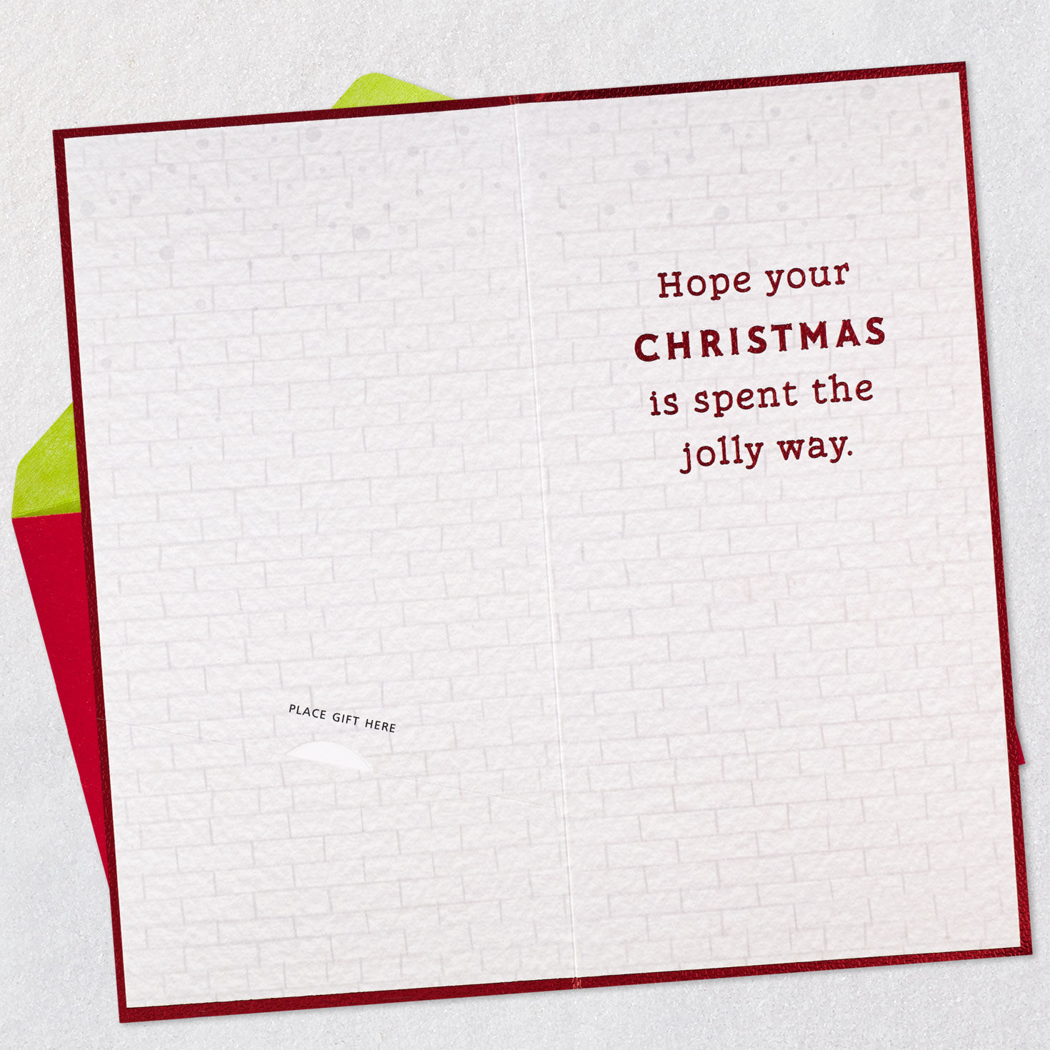 Santa Hanging Banner Christmas Money Holder Card Open Card with Envelope image number 4