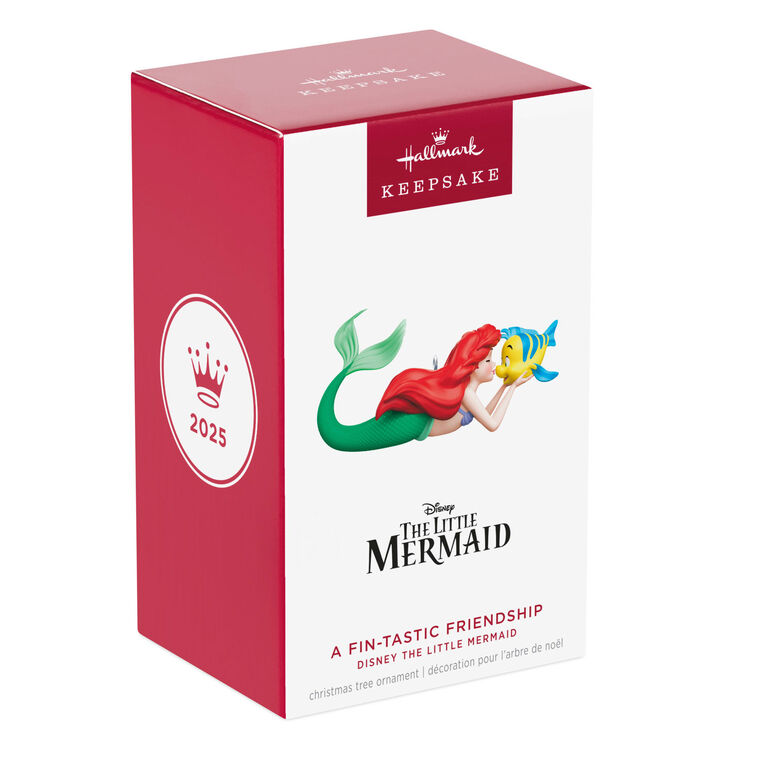 Little Mermaid With Flounder Keepsake Ornament Packaging Front image number 7