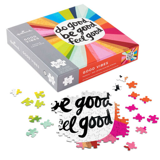 Good Vibes 550-Piece Jigsaw Puzzle, 