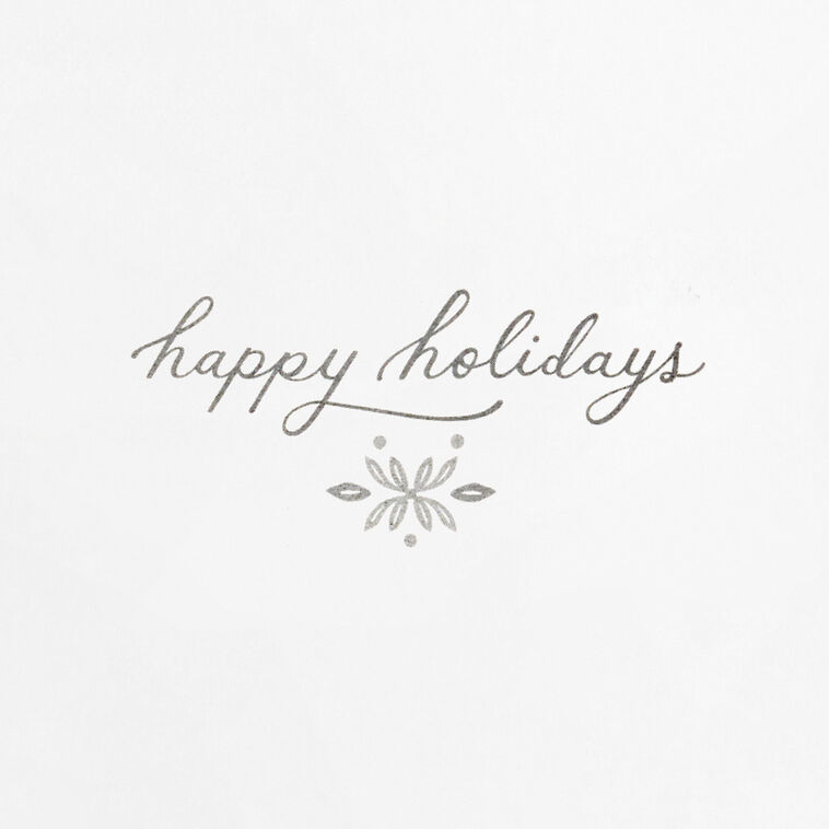 Quote Sign on Green Boxed Christmas Cards Pack Sentiment image number 4