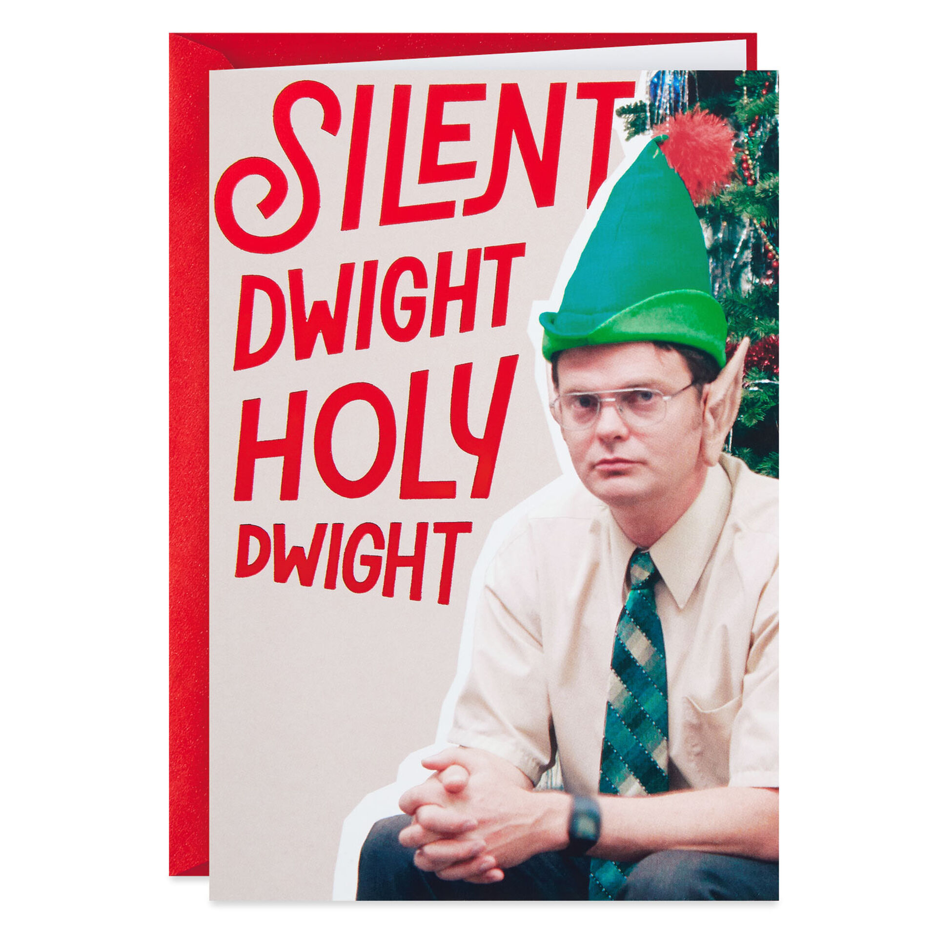 The Office Merry and Dwight Funny Christmas Card - Greeting Cards