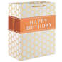 13" Happy Birthday Hexagons Large Gift Bag, , large image number 1