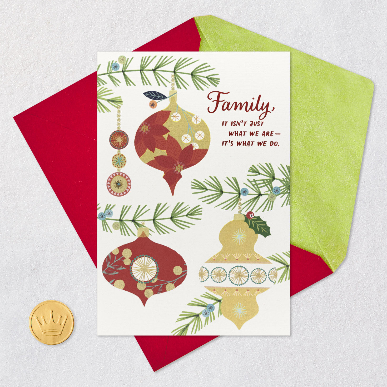 Thankful for All We Share Christmas Card for Family, , large image number 5